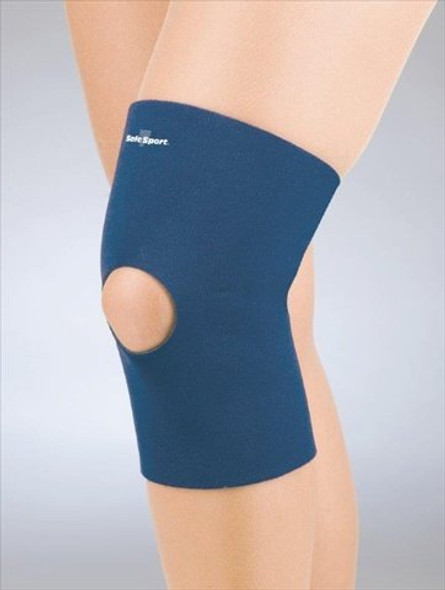 FLA Orthopedics 373741LBLK Safe  T  Sport Neoprene Knee Sleeve Closed Black XL