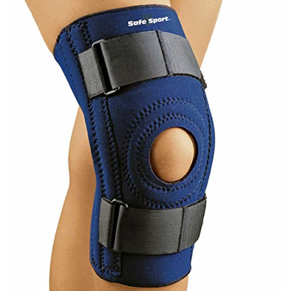 SAFETSPORT Neoprene Patella Stabilizing Knee Support w/ Removable Horseshoe XSmall 12  13
