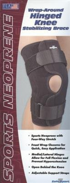 FLA Orthopedics Safe-T-Sport Wrap Around Hinged Knee Brace - XX-Large fits  Knees 22 - 23 - 37-35037-350-XXL