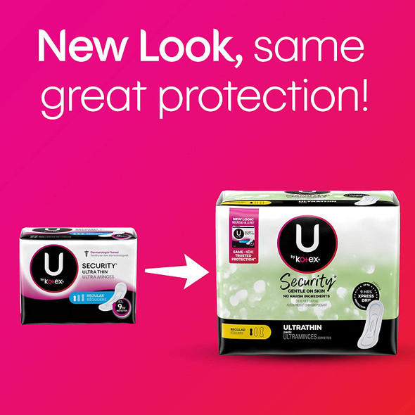 U by Kotex Clean & Secure Ultra Thin Pads Heavy Absorbency 20