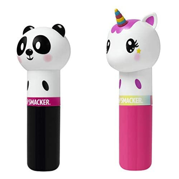 Lip Smacker Lip Balm Panda Cuddly Cream Puff 0.14 Ounce With Unicorn Magic 0.14 ounce