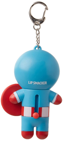 Lip Smacker Marvel Captain America Superhero Flavored Lip Balm Keychain Red White and Blueberry