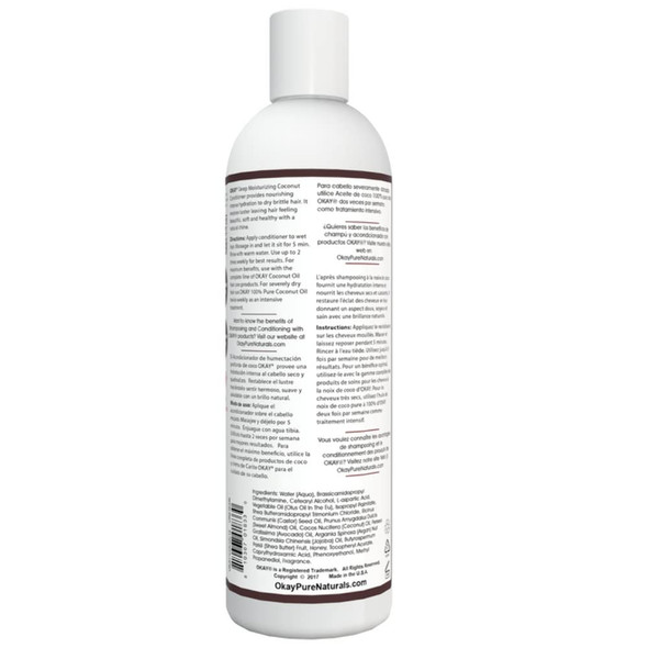 Okay Coconut Deep Moisturizing Conditioner 12 Fl Oz