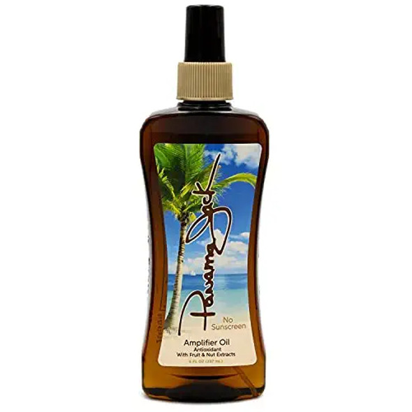 Panama Jack Amplifier Suntan Oil  Contains No Sunscreen Protection 0 SPF Light Formula with Exotic Oils Fruit and Nut Extracts Tropical Fragrance 8 FL OZ Pack of 2