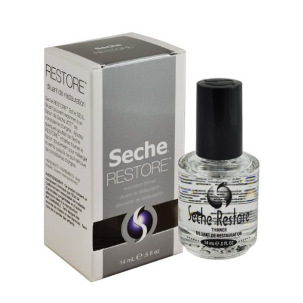 Lot 2 Seche Restore Vite Top Coat Restoration Nail Polish Clear Salon Treatment