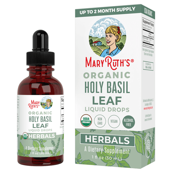 MaryRuth Organics Organic Holy Basil Leaf Liquid Drops