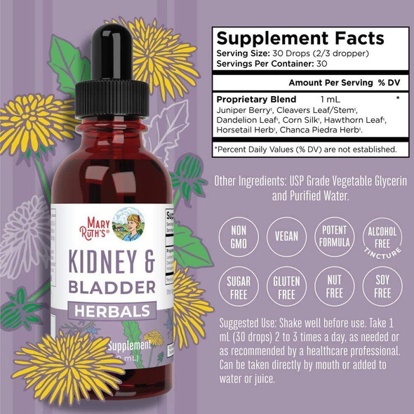 MaryRuth Organics Organic Kidney & Bladder Herbal Blend Liquid Drops