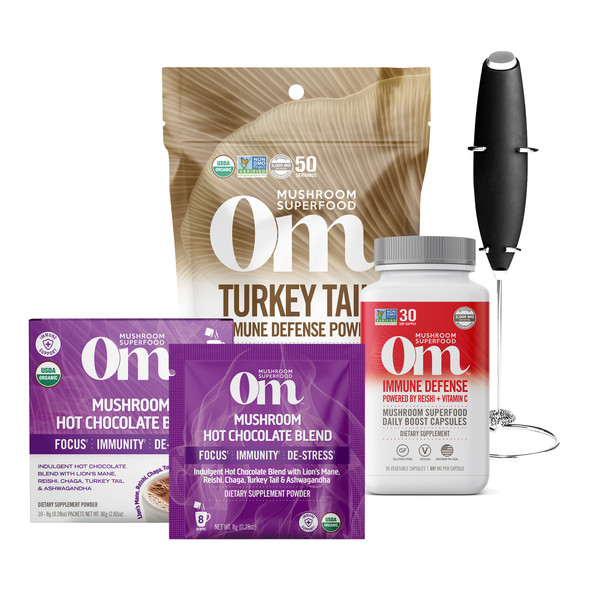 Om Mushroom Superfood Immune Bundle