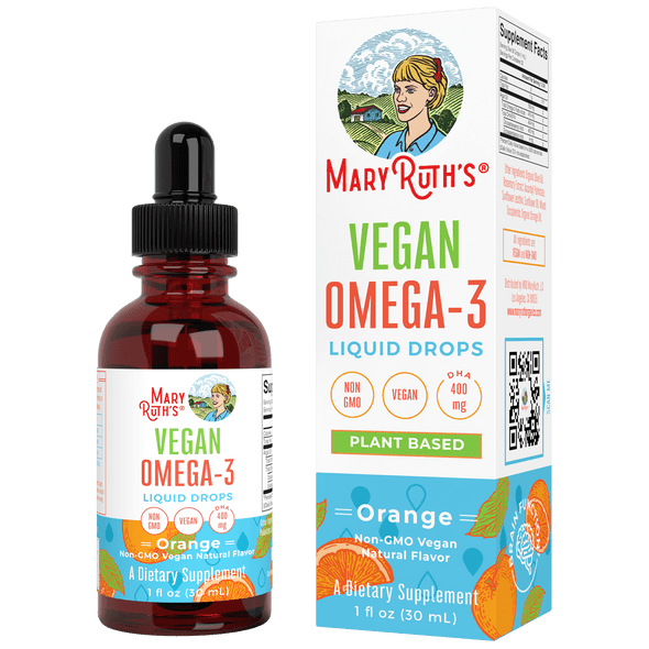 MaryRuth Organics Vegan Omega-3 Liquid Drops (1 oz)