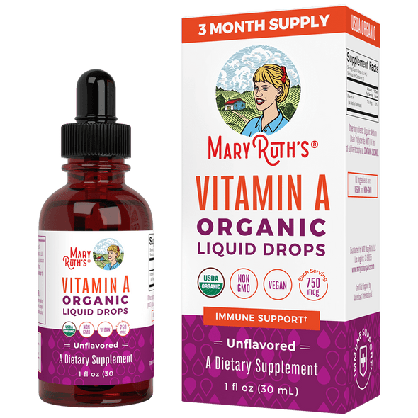MaryRuth Organics Vitamin A Organic Liquid Drops