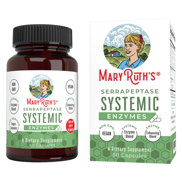 MaryRuth Organics Serrapeptase Systemic Enzymes (60 Count)