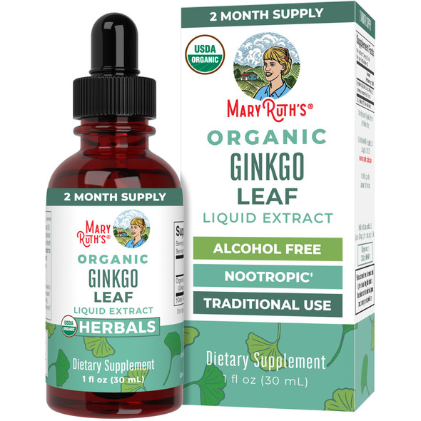 Maryruth Organics Organic Ginkgo Leaf Liquid Drops 30 ml