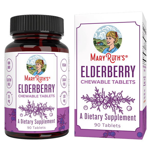 MaryRuth Organics Elderberry Chewable Tablets (90 Count)