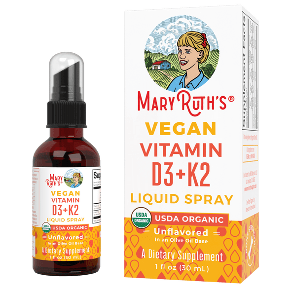 MaryRuth Organics Organic D3 + K2 Spray (1 oz)