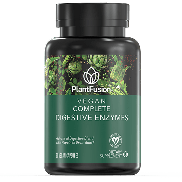 PlantFusion Vegan Complete Digestive Enzymes 60 Vegan Capsules