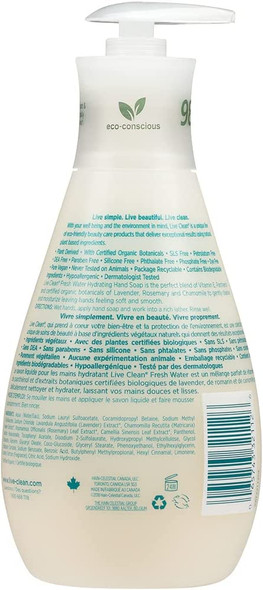 Live Clean Liquid Hand Soap Fresh Water 17 Oz Packaging May Vary