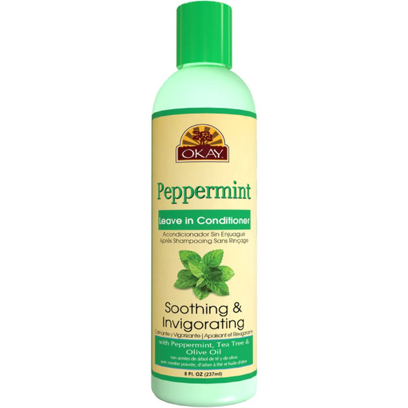 OKAY Peppermint Soothing  Invigorating Leavein Conditioner 8 Ounce
