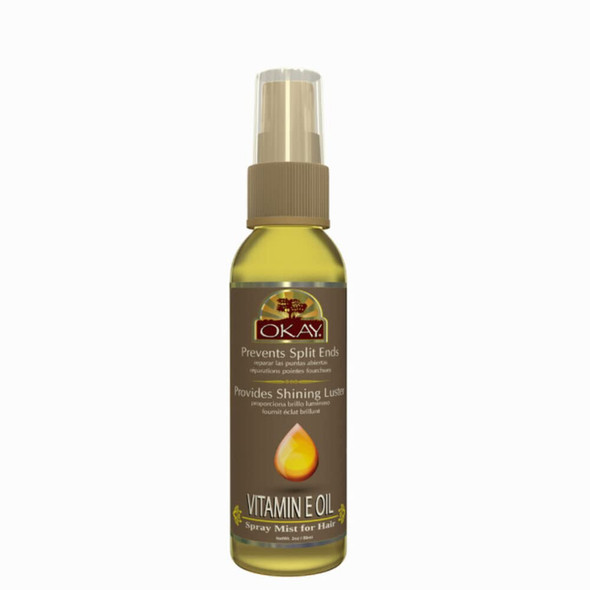 Vitamin E Spray Mist Oil For Hair Helps Prevents Split Ends Repairs Damage Caused By Heat And Chemical Treatment Paraben Free For All SkinHair Types and Textures Made in USA 2oz