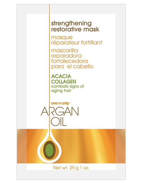 One n Only Hair Mask with Argan Oil Strenghtening Restorative Mask Helps Maintain Moisture Level for a Shiny Texture Provides Color Protection 1 Ounce