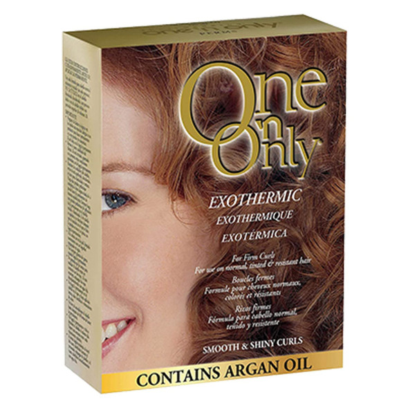 One n Only Exothermic Perm with Argan Oil for Firm Curls SelfHeating Formula for Client Comfort Ensures Shine and Manageability Eliminates Perm Odor