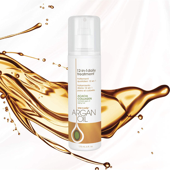 One n Only Argan Oil 12in1 Daily Treatment Lightweight Helps Control Frizz Smooths Detangles Moisturizes Strengthens and Adds Body to Dry Damaged Hair 6 Fl. Oz