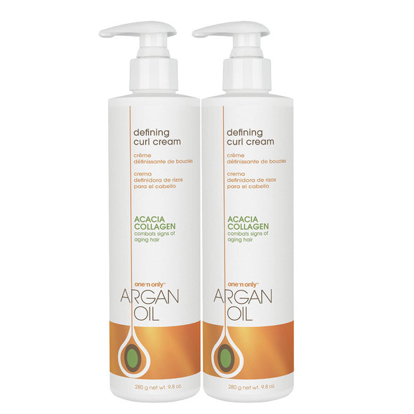 One N Only Argan Oil Curl Cream 9.8oz Pump LeaveIn 2 Pack