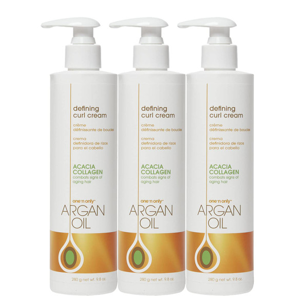 One N Only Argan Oil Curl Cream 10 oz Pack of 3