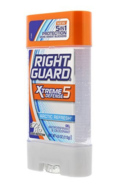 Right Guard Xtreme 4 Ounce Gel Defense 5 Arctic Refresh 118ml 2 Pack