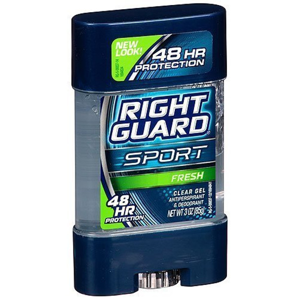 Right Guard Sport Antiperspirant and Deodorant Clear Gel Fresh 3 Ounce Pack of 4