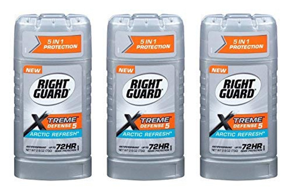 Right Guard Xtreme Defense 5 Arctic Refresh Antiperspirant 2.6 oz Pack of 3