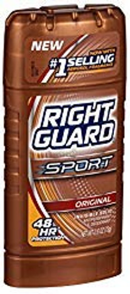 Right Guard Sport Orig Invis Solid Deod 2.6Oz Pack of 6