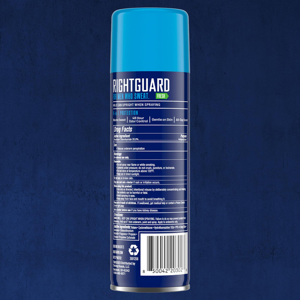 Right Guard Sport Fresh Scent Antiperspirant and Deodorant Spray - 4-in-1 Protection Spray Deodorant for Men Blocks Sweat 48-Hour Odor Control Quick-Drying and Long-Lasting 6oz description and key features