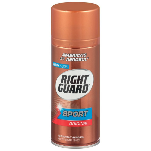Right Guard Sport Deodorant Aerosol Original 8.5 oz Pack of 12