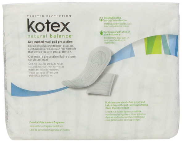 Kotex Regular Maxi Pads 24 ct