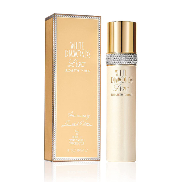 Elizabeth Taylor White Diamonds Legacy Eau de Toilette Spray Perfume for Women 3.3 fl. oz