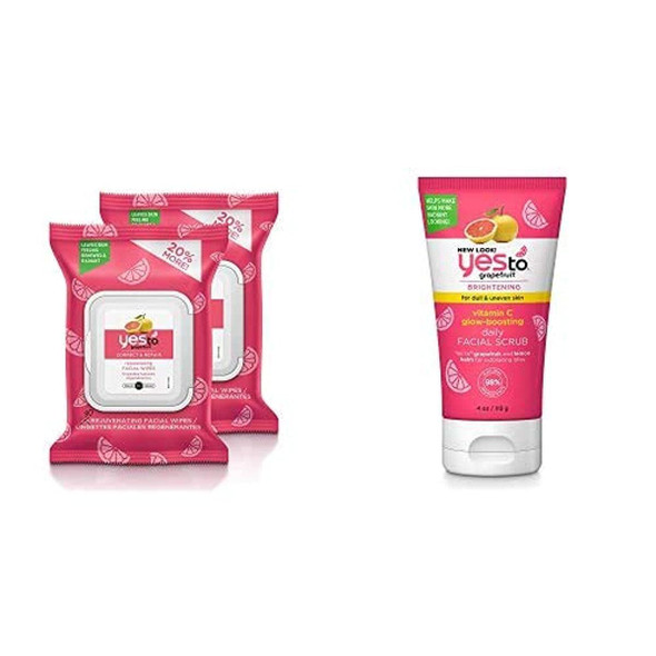 Yes To Grapefruit Wipes  Scrub