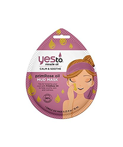 Yes to Miracle Oil Calm  Soothe Primrose Oil Mud Mask 1 Single Use Mask Pack of 2