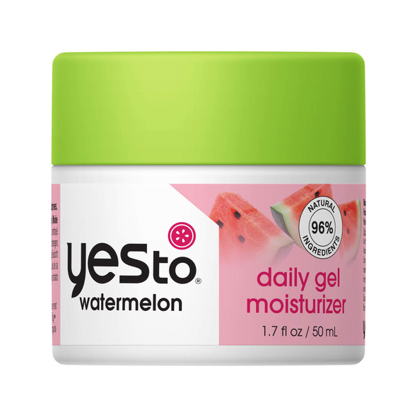 Yes To Watermelon Daily Gel Moisturizer Plumping Moisturizer That Improves Texture  Refreshes Your Skin With Antioxidants Sodium Hyaluronate  Vitamin C Natural Vegan  Cruelty Free 1.7 Fl Oz