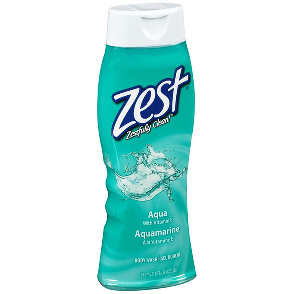 Zest Body Wash Aqua  18 oz Pack of 5