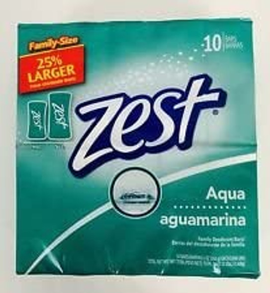 Zest 10Bar Aqua Bath  5oz/6pack 60 Bars