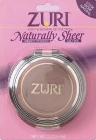 Zuri Naturally Sheer Pressed Powder  Soft Brown