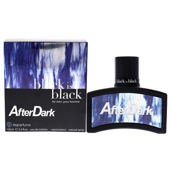 Nuparfums Black Is Black After Dark Men EDT Spray 3.4 oz