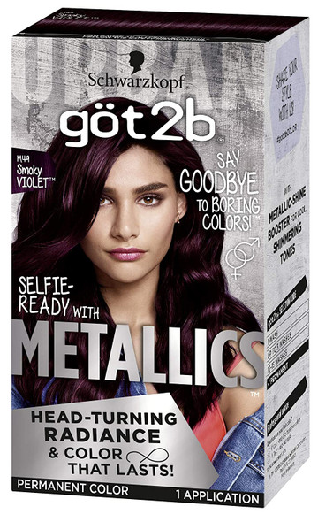 Got2b Metallic Permanent Hair Color M49 Smoky Violet