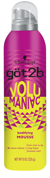 Got2b Volumaniac Hair Mousse 8 Ounce