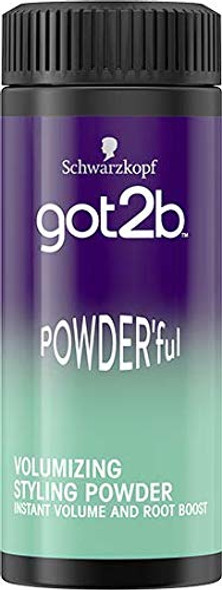 Schwarzkopf got2b Powderful Volume Unisex Root Hair Styling Powder For Instant Volume and Root Boost Vegan 10g