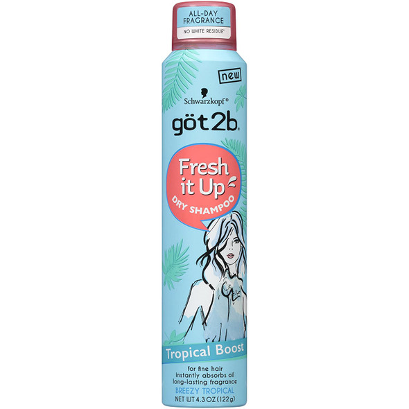 Got2b Fresh It Up Dry Shampoo Tropical Boost 4.3 Ounces