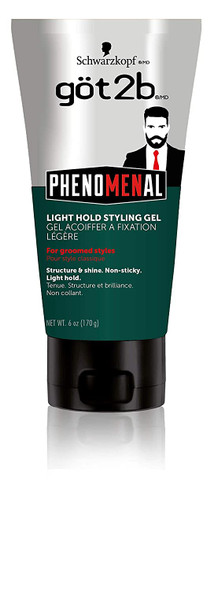 Got2b Phenomenal Light Hold Styling Hair Gel 6 Ounce