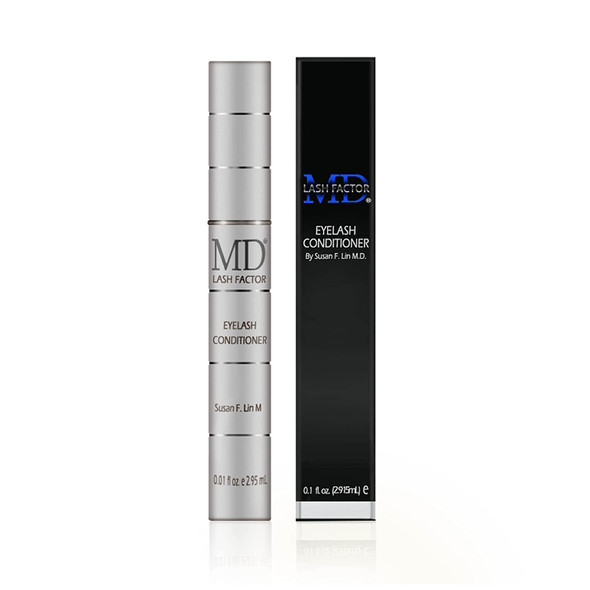 MD Lash Factor Eyelash Growth Conditioner  Enhances Your Natural Lashes for Fuller Longer  Denser Look  Eye Lash Enhancer for Women  0.1 Fl Oz/14ml  3 Month Supply