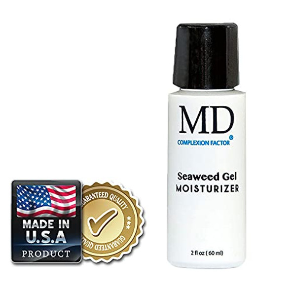 MD Complexion Factor Gel Moisturizer with Seaweed  Witch Hazel  Hydrating Deionized Water Gel  Complexion Enhancing Face Cream  Soothing Night Cream for Acne Control  Oil Free  Lightweight