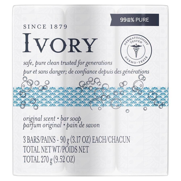 Simply Ivory Bath Bar for Unisex By Ivory 3 Count